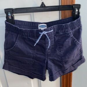 2 pairs of girls shorts L(10-12) one athletic, one soft jean